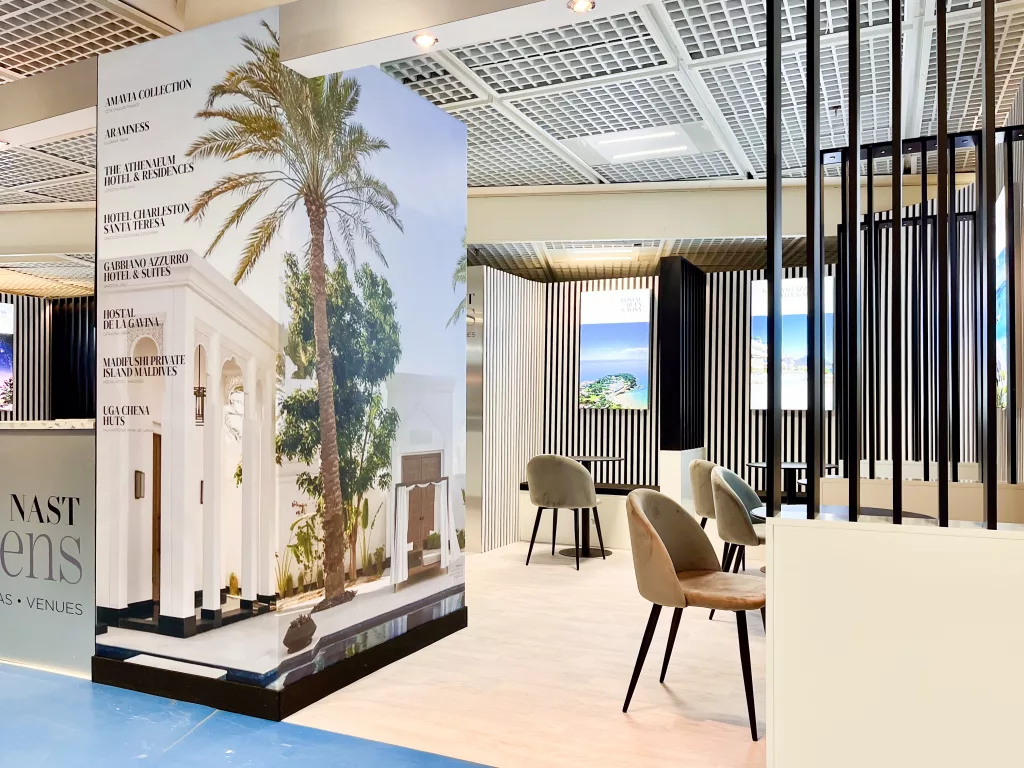 Notre stand pour Condé Nast Johansens à l’ILTM Cannes 2 ILTM25 CNJ 5 1024x768 jpg